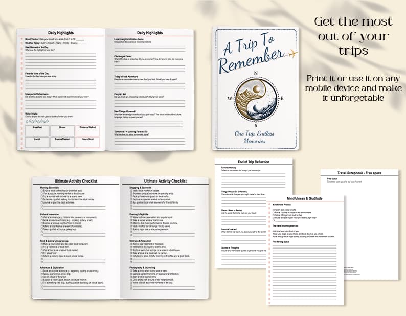 A Trip to Remember – Digital Travel Journal (PDF)