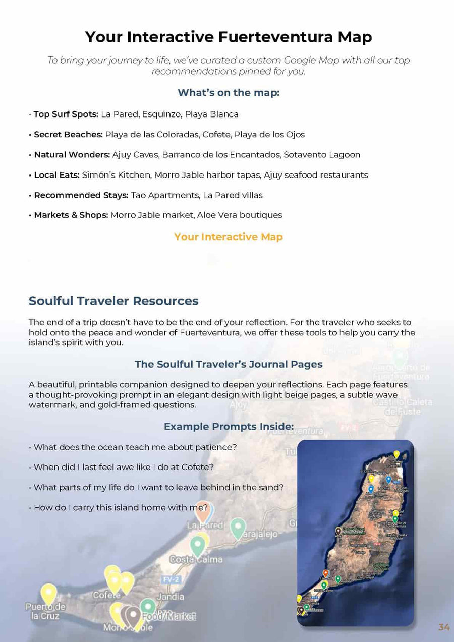 Interactive map page