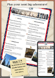 BASIC personalized extended trip itinerary (5-9 days)