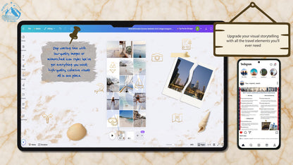 Travel Creator Icon & Overlay Pack (Digital Download)